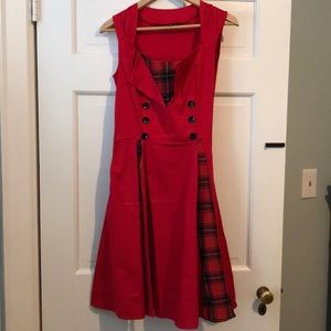 50s style swing dress